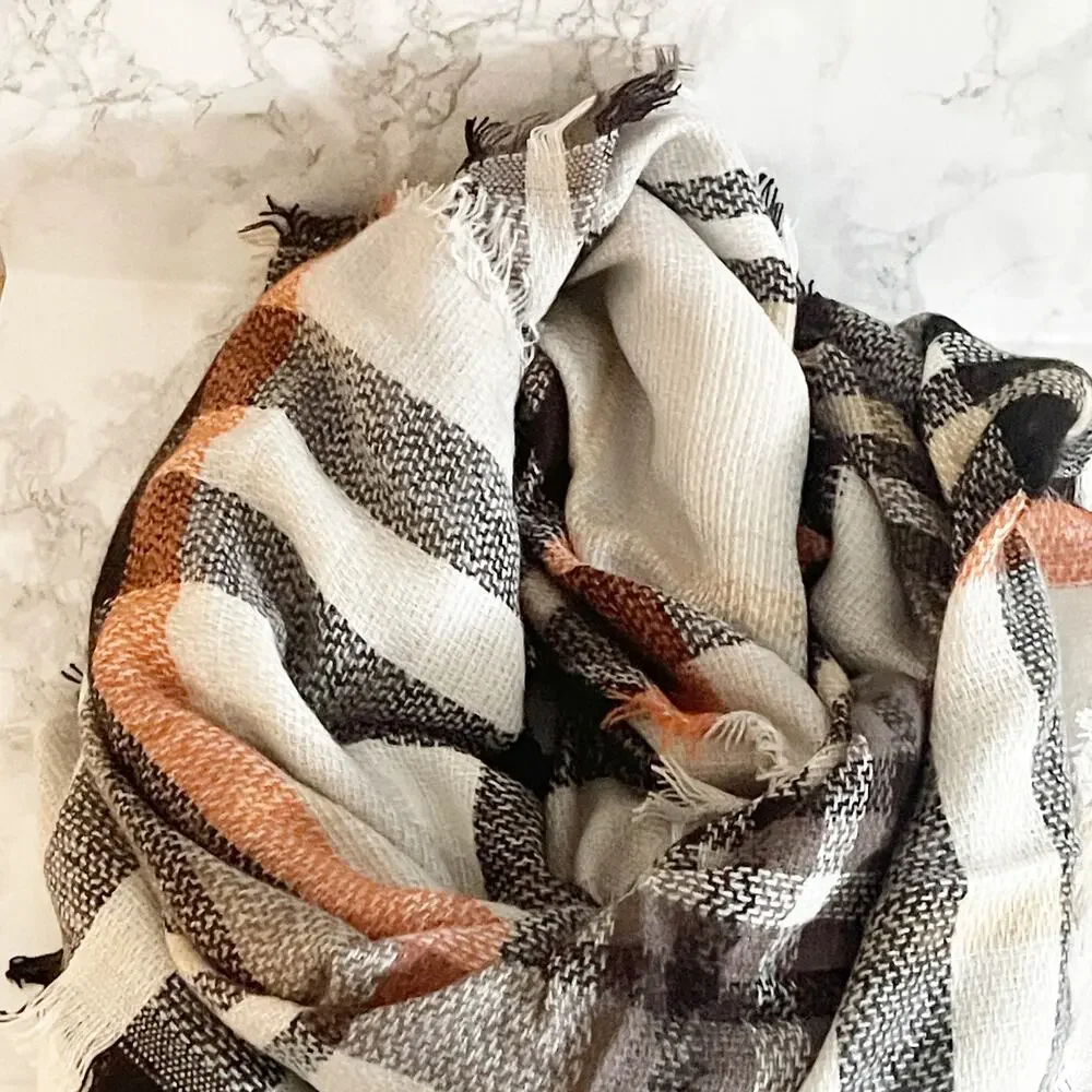 VICI October Festival Plaid Blanket Scarf